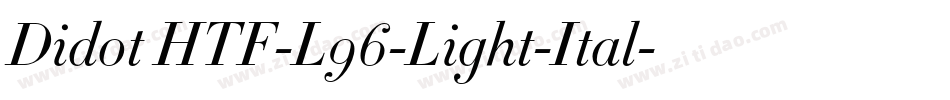 Didot HTF-L96-Light-Ital字体转换